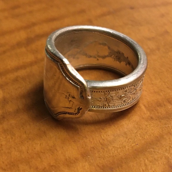 Jewelry - Silver spoon ring, handmade OOAK, vintage flatware